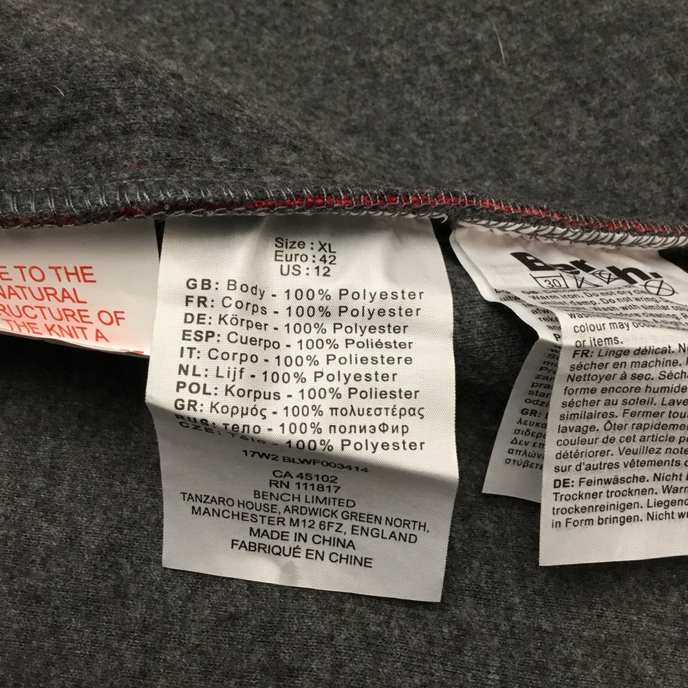 Bench Red Jacket - Picture 15 of 15